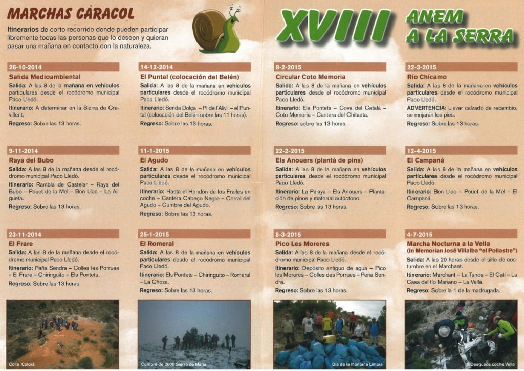 XVIII Anem a la serra caracol